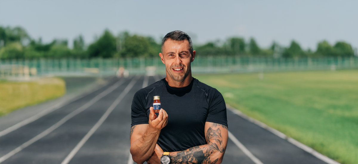 Jurand Czabański ironman z primabiotic collagen sport