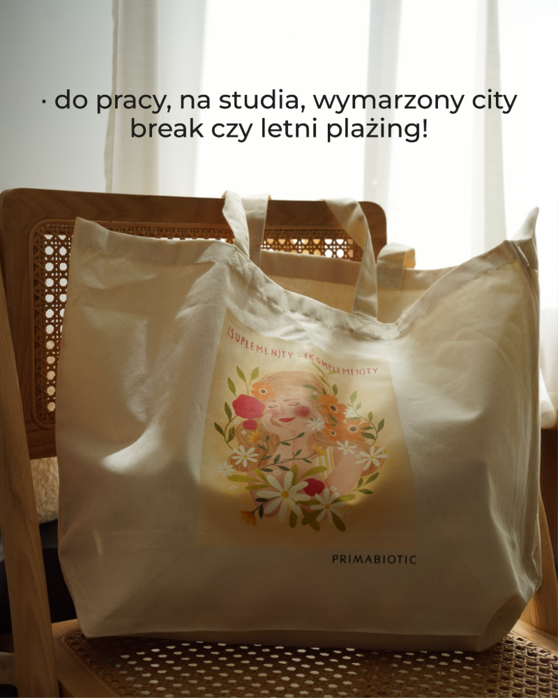 Torba bawełniana Primabiotic (SUPLEMEN)TY – (KOMPLEMEN)TY