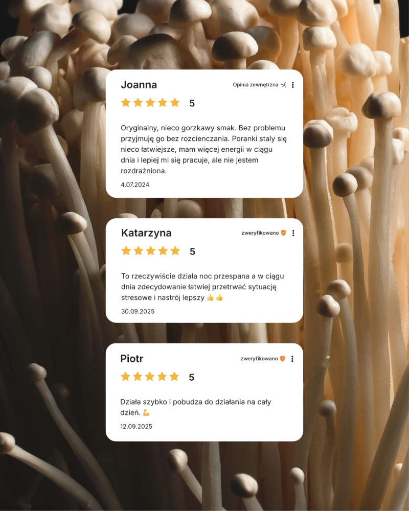 Pozytywne opinie klientów o adaptogenach energy w kroplach od marki Primabiotic