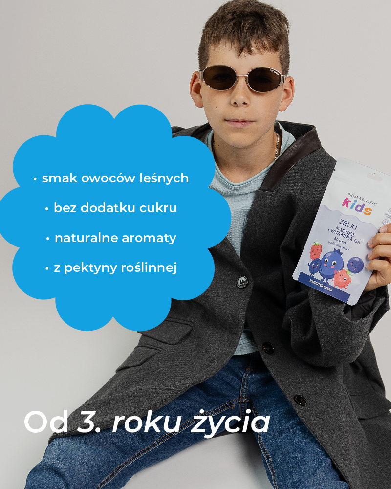 Żelki z magnezem i witaminą B6 dla dzieci