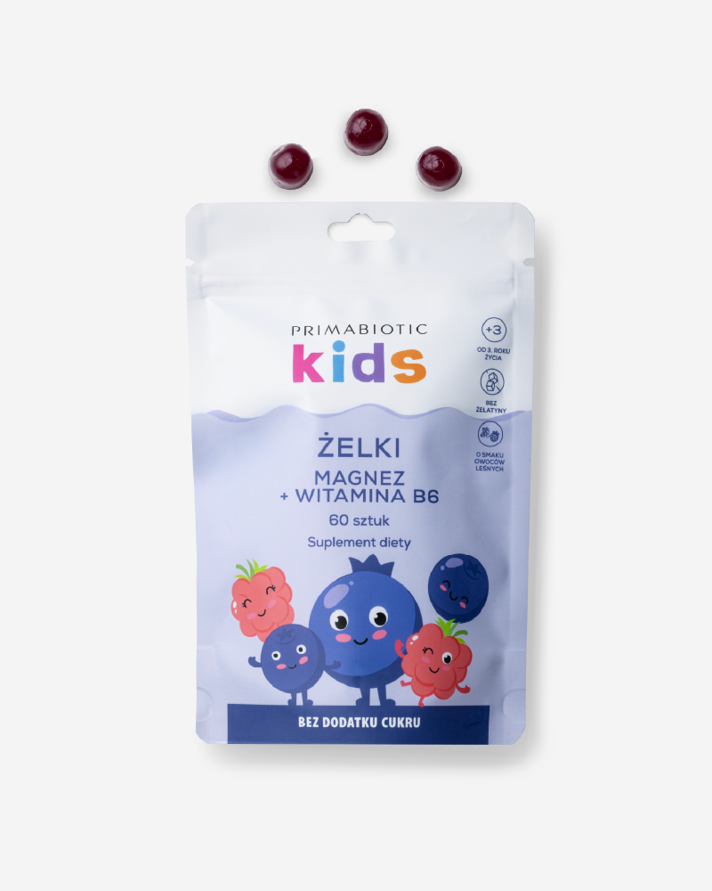 Żelki z magnezem i witaminą B6 dla dzieci