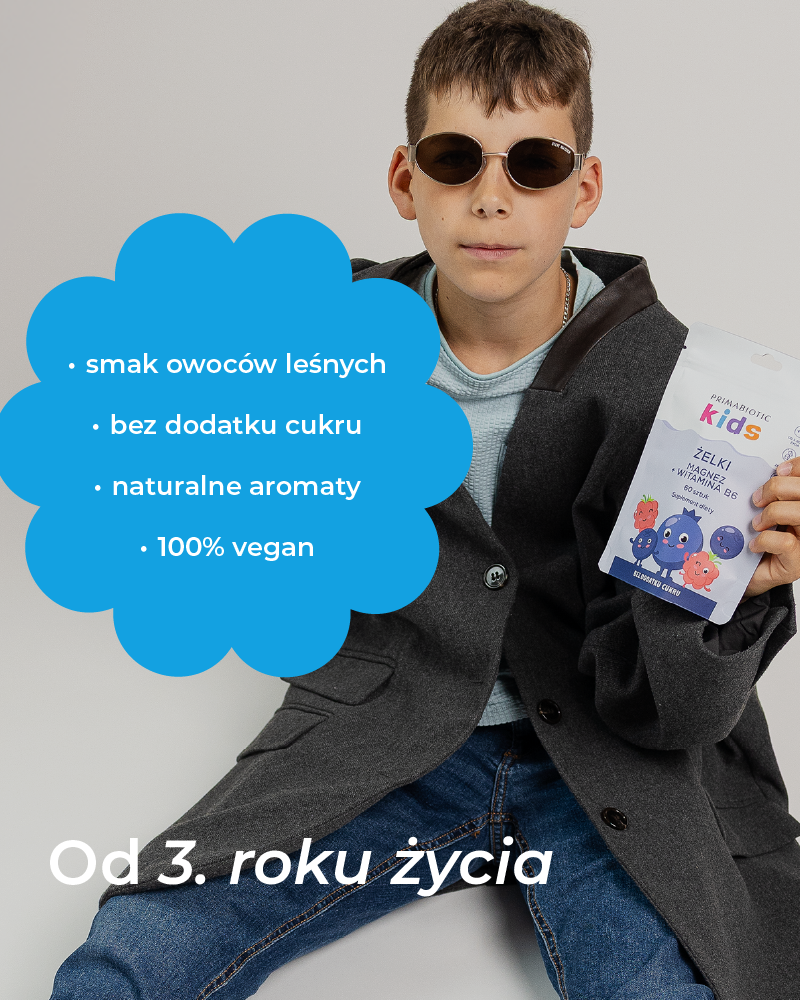 Żelki z magnezem i witaminą B6 dla dzieci