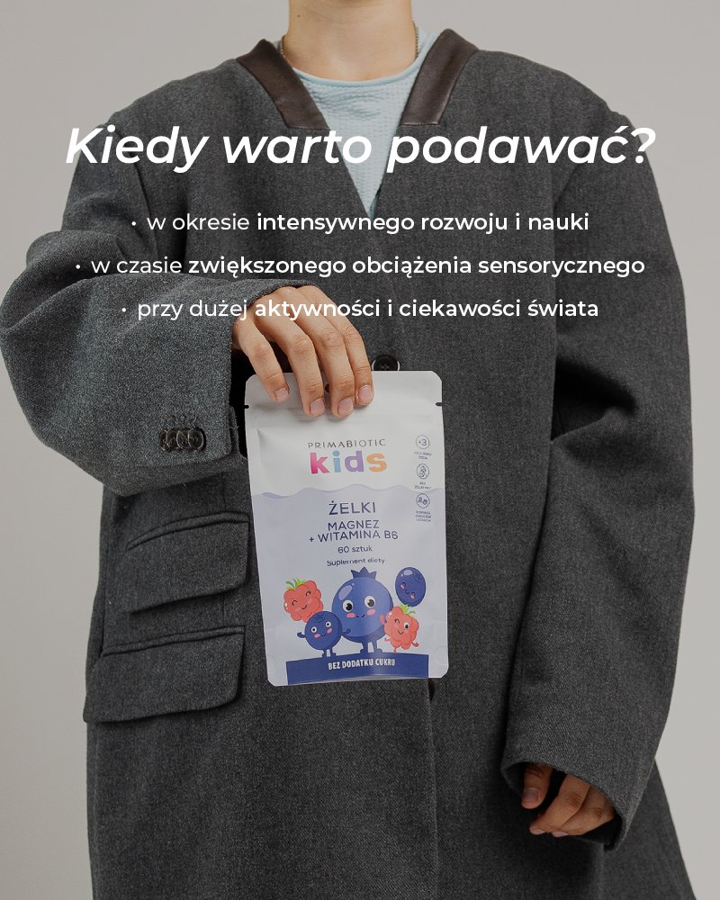 Żelki z magnezem i witaminą B6 dla dzieci