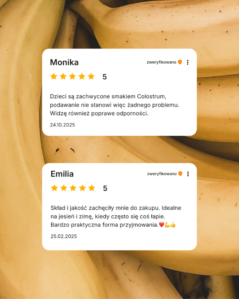 Pozytywne opinie o colostrum dla dzieci Primabiotic