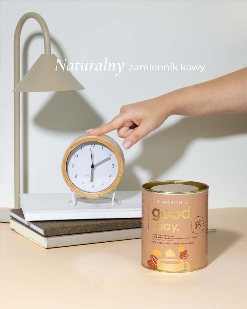 Kakao funkcjonalne Primabiotic jako zamiennik kawy