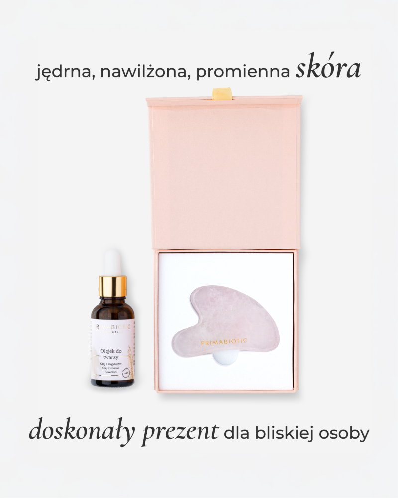Zestaw: olejek do twarzy + gua sha