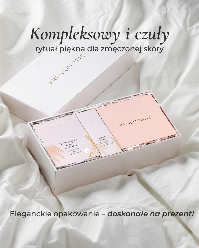 Zestaw: gua sha + olejek + hydrożelowe płatki pod oczy