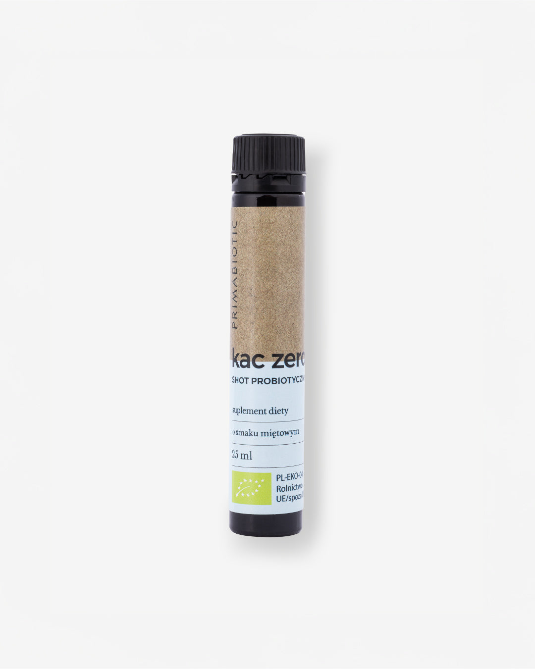 Shot probiotyczny Primabiotic na kaca o smaku miętowym 25 ml w poręcznej buteleczce