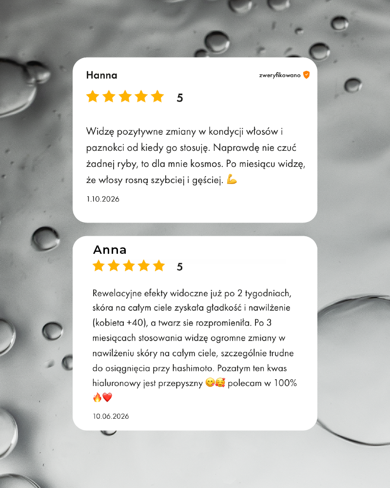 Zestaw: Kolagen rybi z kwasem hialuronowym - Collagen Marine & Hyaluron