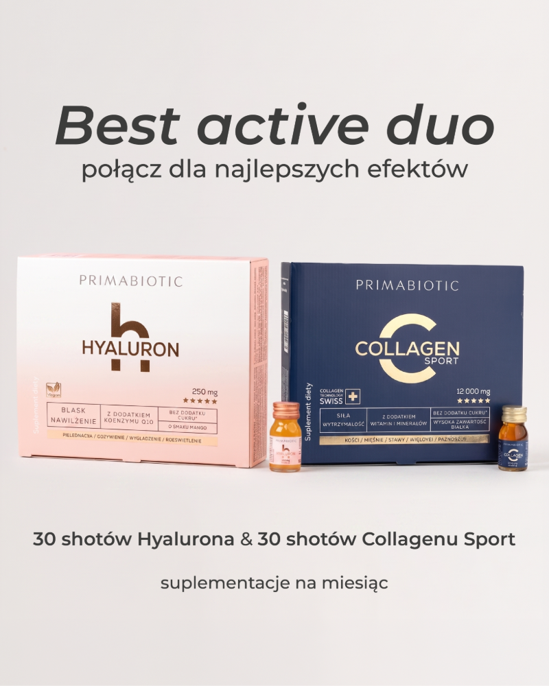 Zestaw: Primabiotic Collagen Sport & Hyaluron
