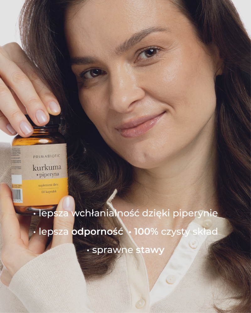 Właściwości kapsułek z kurkumą i piperyną Primabiotic