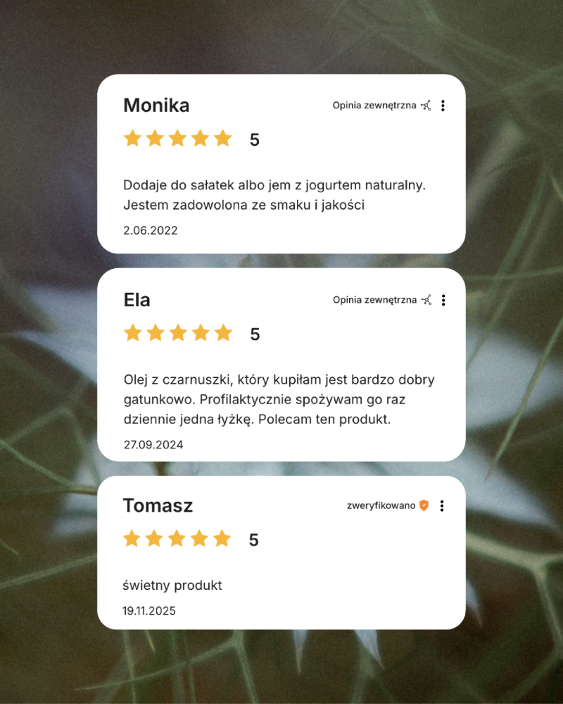 Olej z nasion czarnuszki