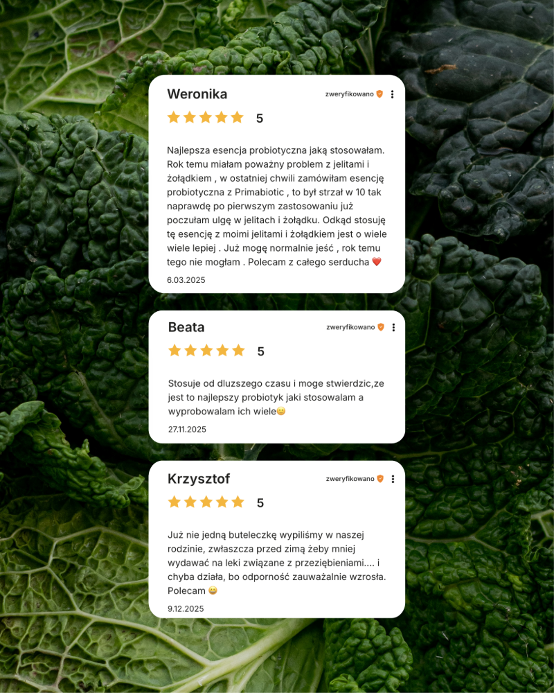 Pozytywne opinie o esencji probiotycznej Primabiotic