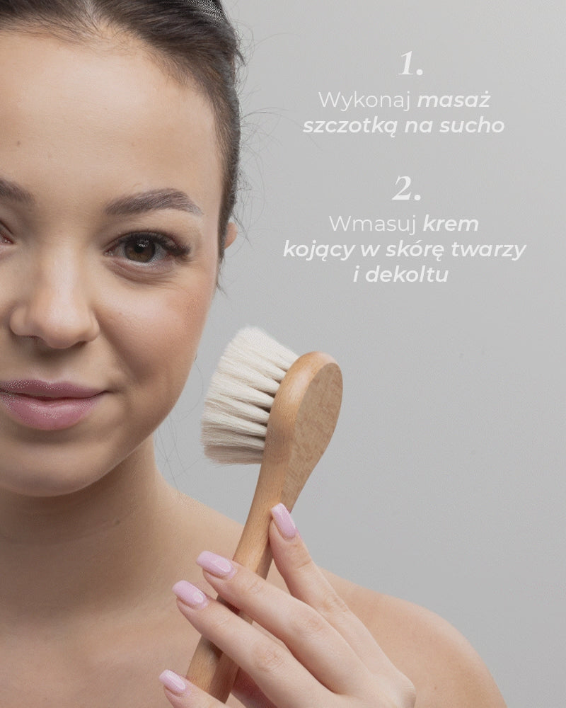 Zestaw: krem + szczotka do twarzy