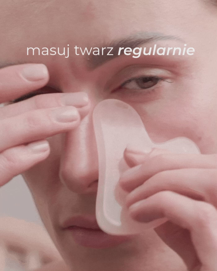 Kamień gua sha z różowego kwarcu