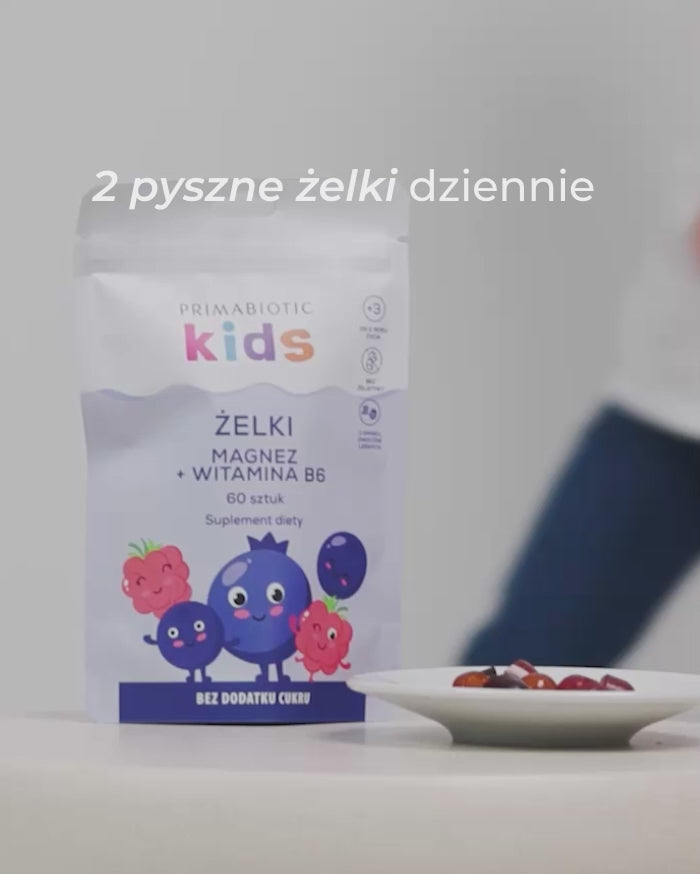 Żelki z magnezem i witaminą B6 dla dzieci