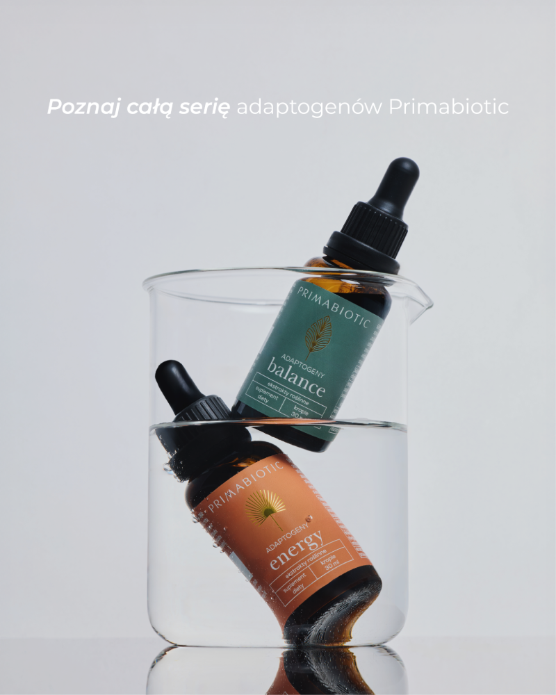 Seria adaptogenów w kroplach Primabiotic