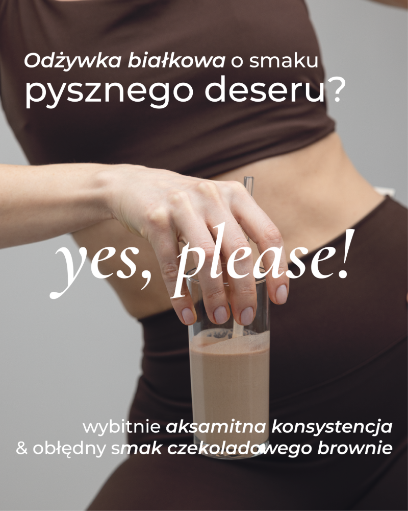 Wegański shake proteinowy brownie