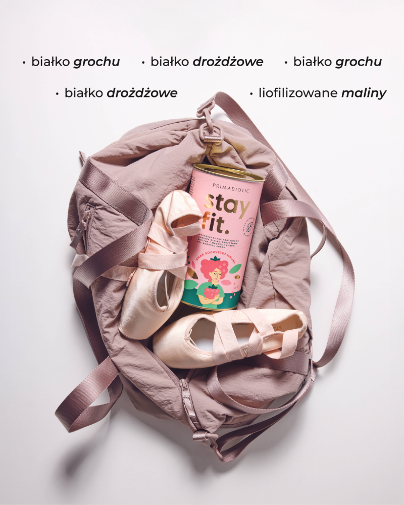 Wegański shake proteinowy malinowy