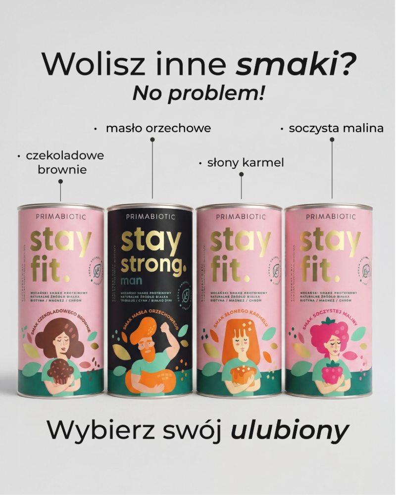 Wegański shake proteinowy malinowy
