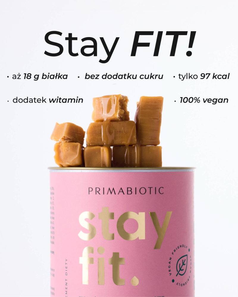 Wegański shake proteinowy słony karmel