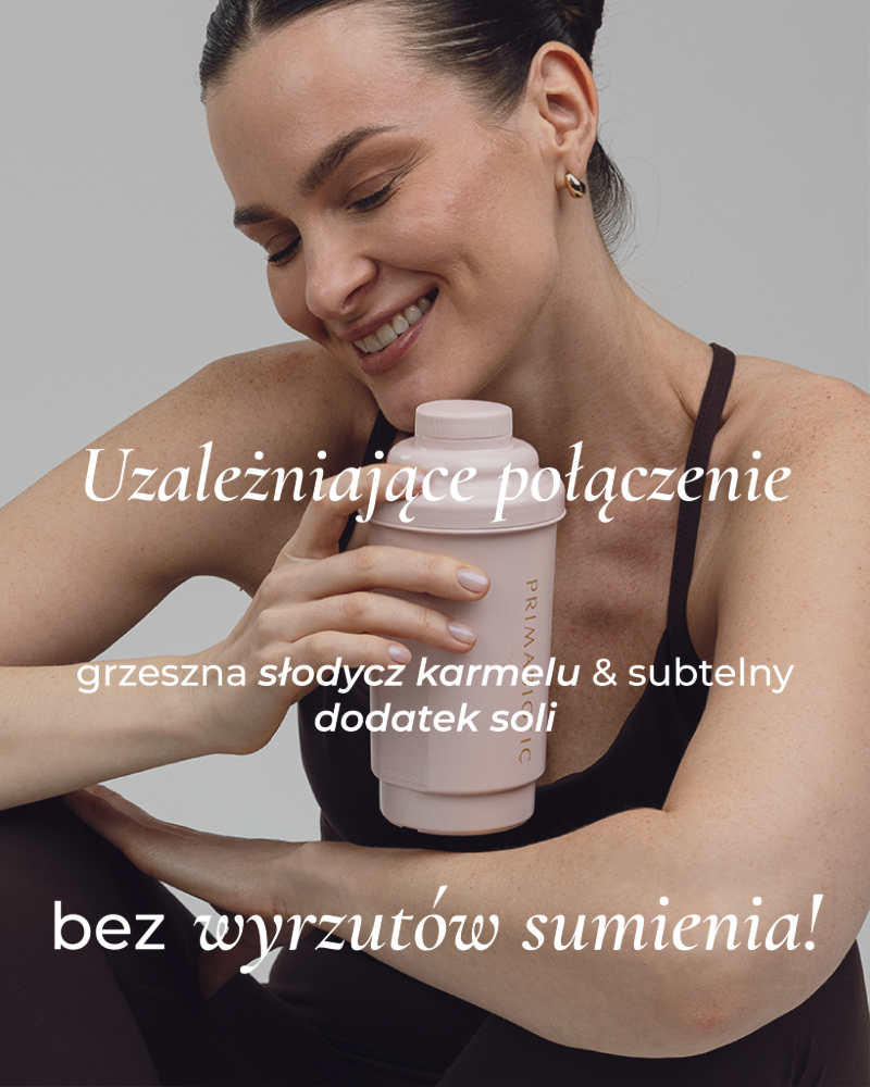 Wegański shake proteinowy słony karmel