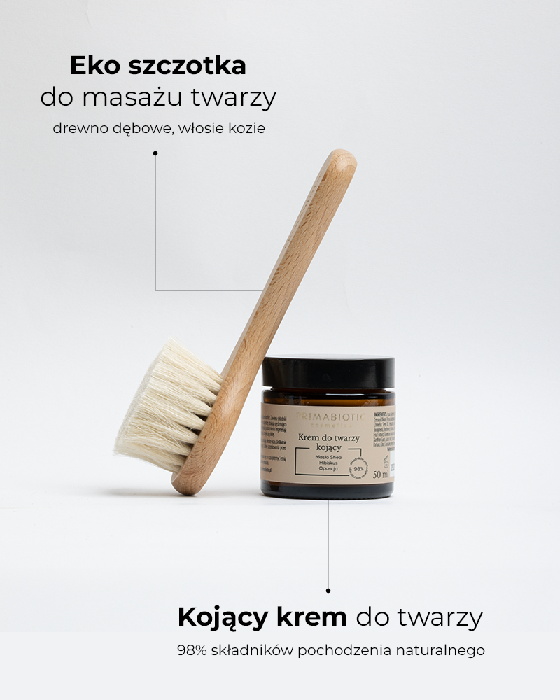 Zestaw: krem + szczotka do twarzy