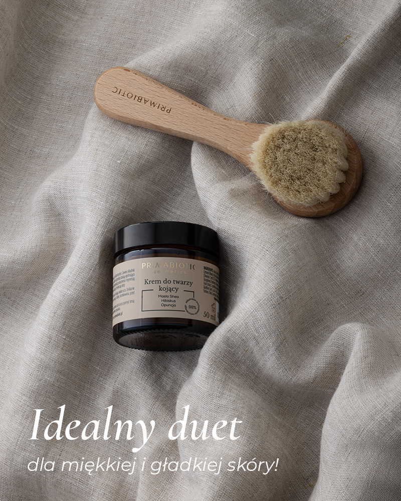 Zestaw: krem + szczotka do twarzy