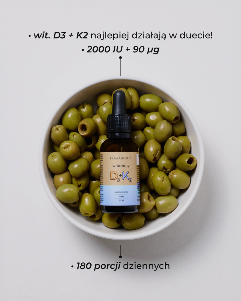 Witamina D3 + K2 w kroplach