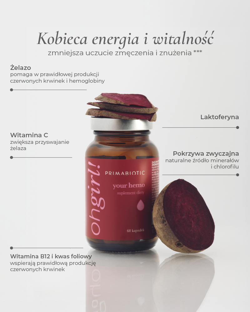 oh girl! your hemo - wsparcie przyswajania żelaza