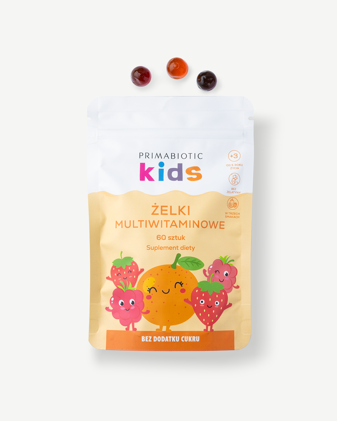 Primabiotic kids żelki multiwitaminowe dla dzieci bez cukru