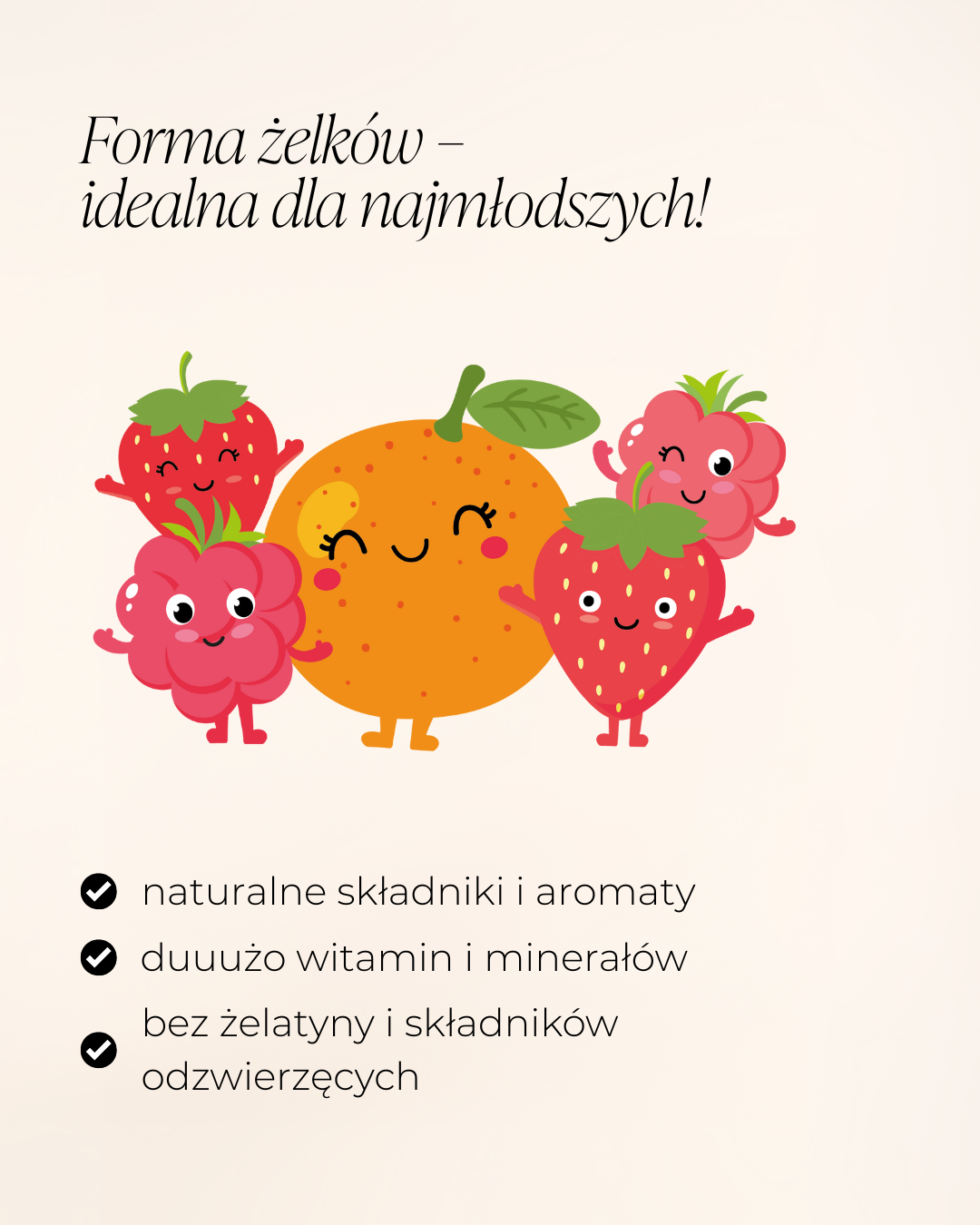 Naturalne żelki multiwitaminowe dla dzieci bez cukru