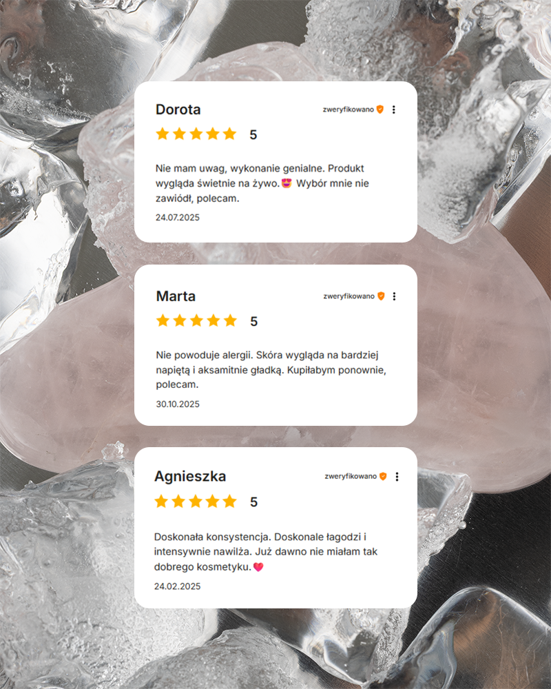 Zestaw: gua sha + olejek + hydrożelowe płatki pod oczy