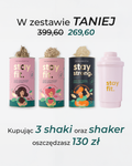 Zestaw 3 wegańskich shake'ów proteinowych