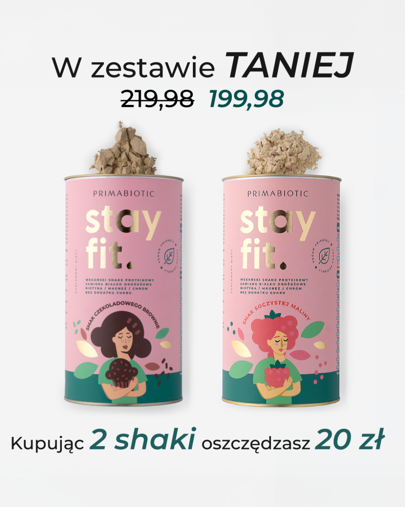 Stay fit - zestaw 2 wegańskich shakeów proteinowych