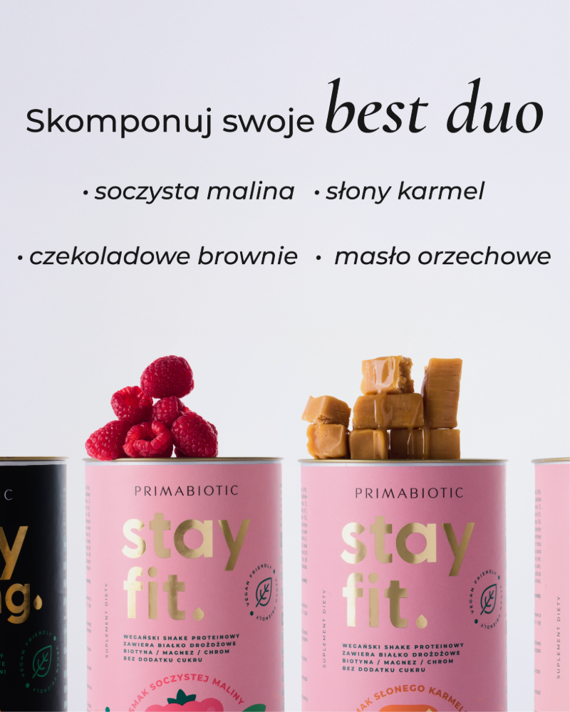 Stay fit - zestaw 2 wegańskich shakeów proteinowych