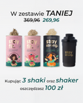 Zestaw 3 wegańskich shake'ów proteinowych